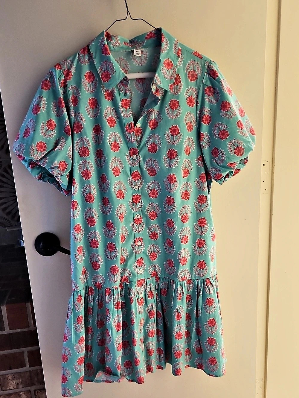 J.Crew Afternoon dress in gathered floral block print Afternoon Floral Block